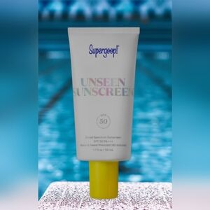 Supergoop! Unseen Sunscreen SPF 50 Clear NIB 1.7 Oz/50 Ml Lightweight Scentless